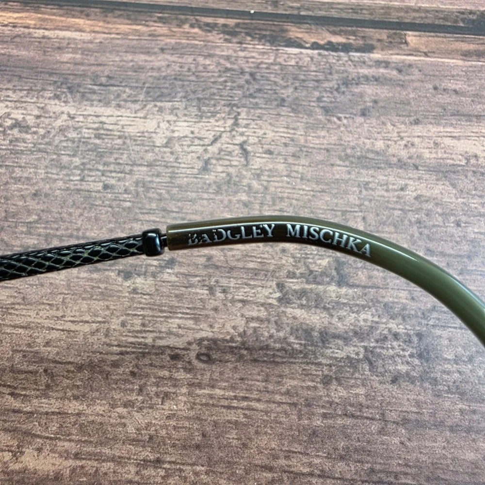 Badgley Mischka Womens Cat Eye Eyeglasses Black Olive Gradient 53-17-145